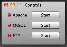 Das Control Center des XAMPP